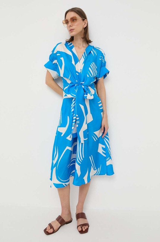 Шовкова сукня Beatrice B 23FE6971MACRO блакитний ZS23