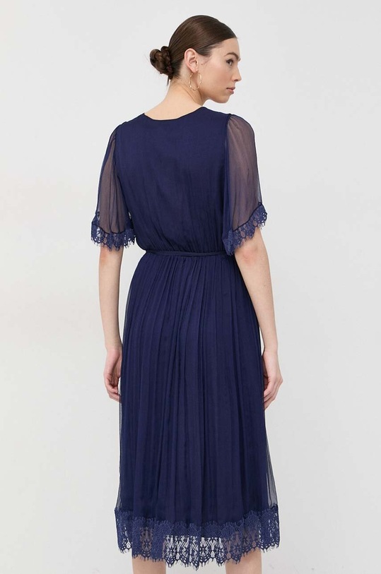 Îmbrăcăminte Nissa rochie de matase RC13119 bleumarin
