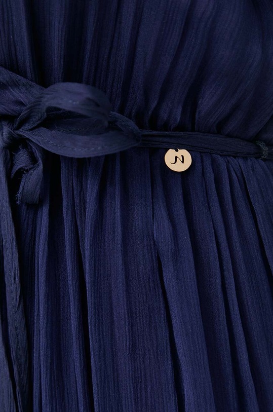 Nissa rochie de matase RC13119 bleumarin