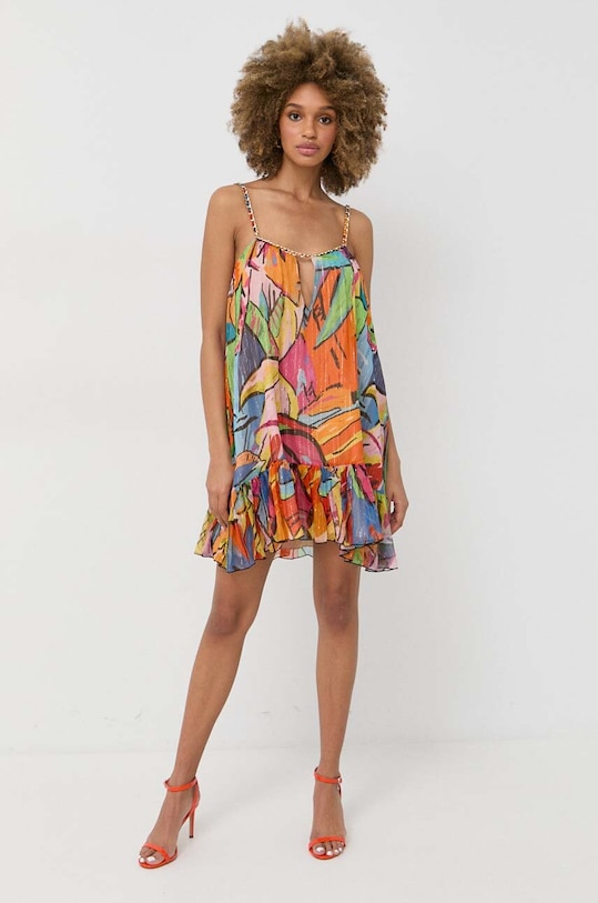 Шёлковое платье Nissa RC13798 мультиколор ZS23