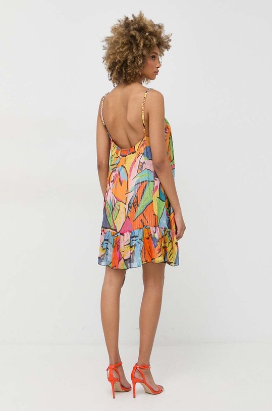 Одежда Шёлковое платье Nissa RC13798 мультиколор