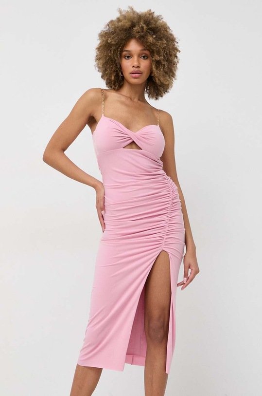Nissa rochie midi roz RC13893