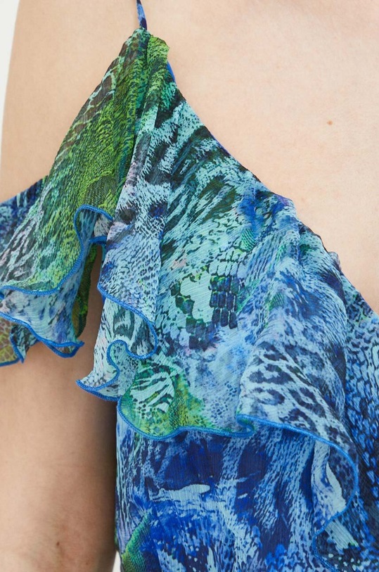 Nissa rochie de matase RC14104 multicolor