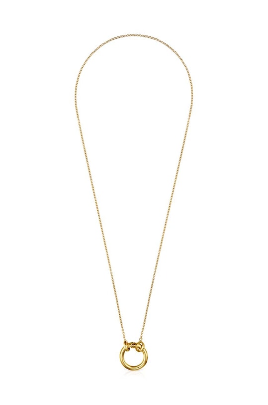 Серебряное колье с позолотой Tous Hold 1000991800 золотой ZS24