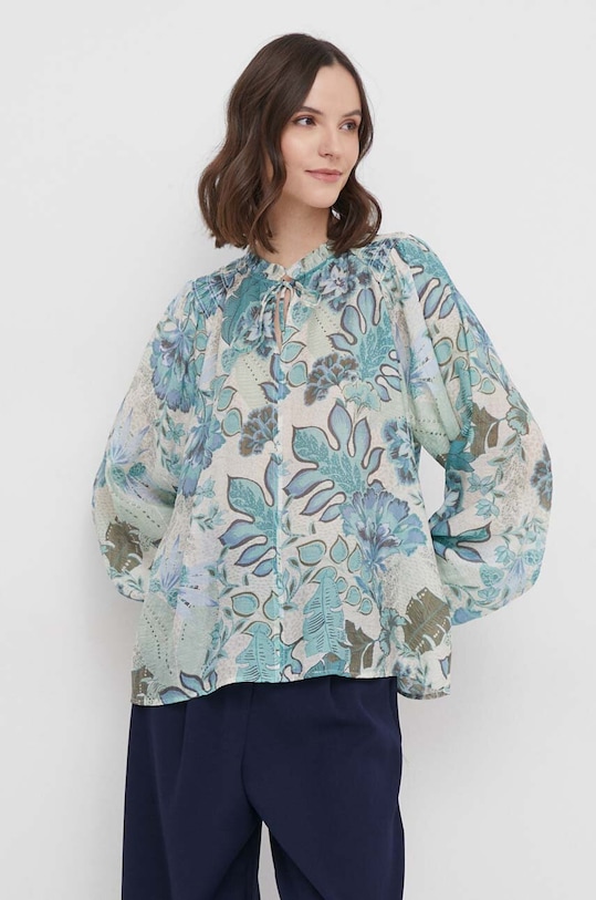 Mos Mosh bluzka regular zielony 159420