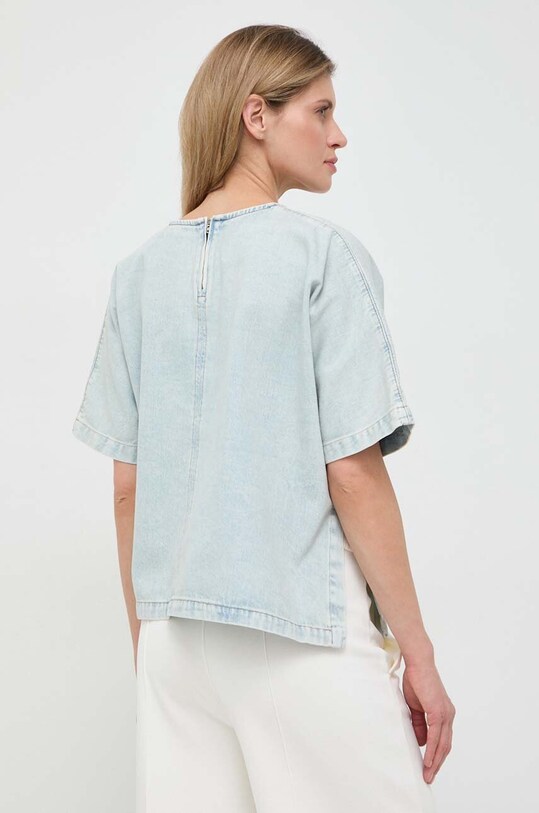 Odzież Liviana Conti bluzka jeansowa F4SY40 niebieski