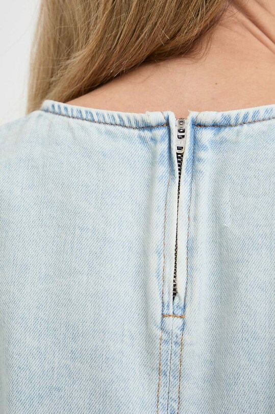 Liviana Conti bluzka jeansowa F4SY40 niebieski