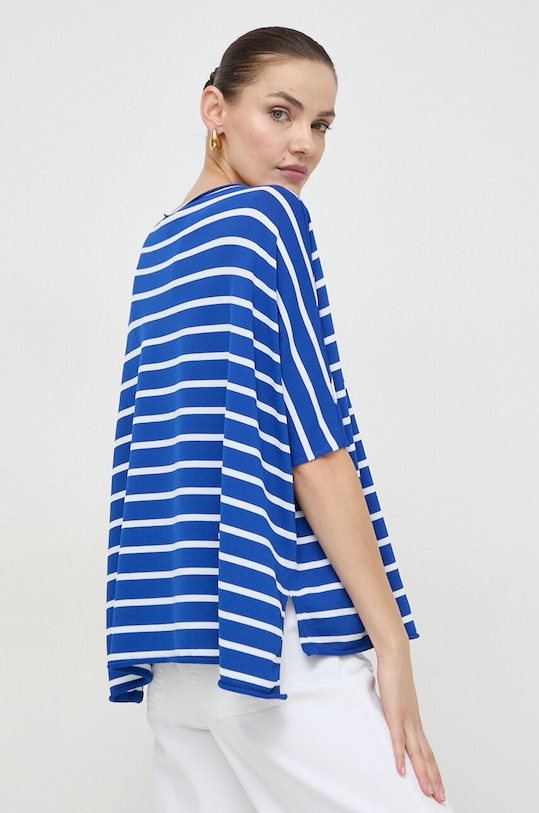 Liviana Conti t-shirt okrągły niebieski F4SA70