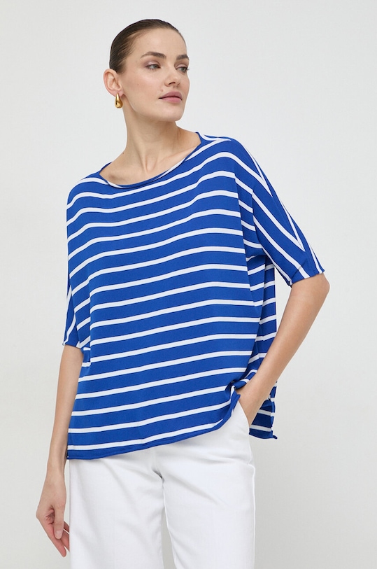 Odzież Liviana Conti t-shirt F4SA70 niebieski