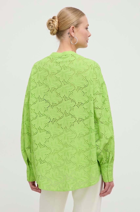 Одежда Хлопковая блузка Silvian Heach GPP24163BL зелёный