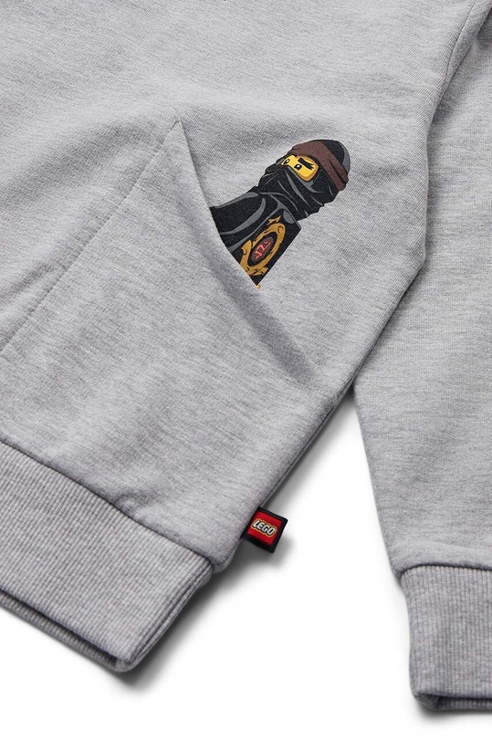 Lego bluza bawełniana dziecięca szary 12011132