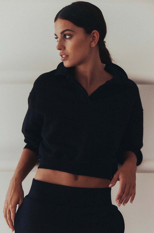 Хлопковая кофта MUUV. Fin Cotton bluz.cropped.FIN.COTTON чёрный ZS24