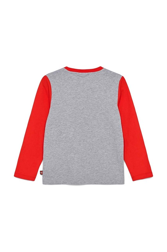 Lego longsleeve bawełniany dziecięcy 12011075 szary ZS24