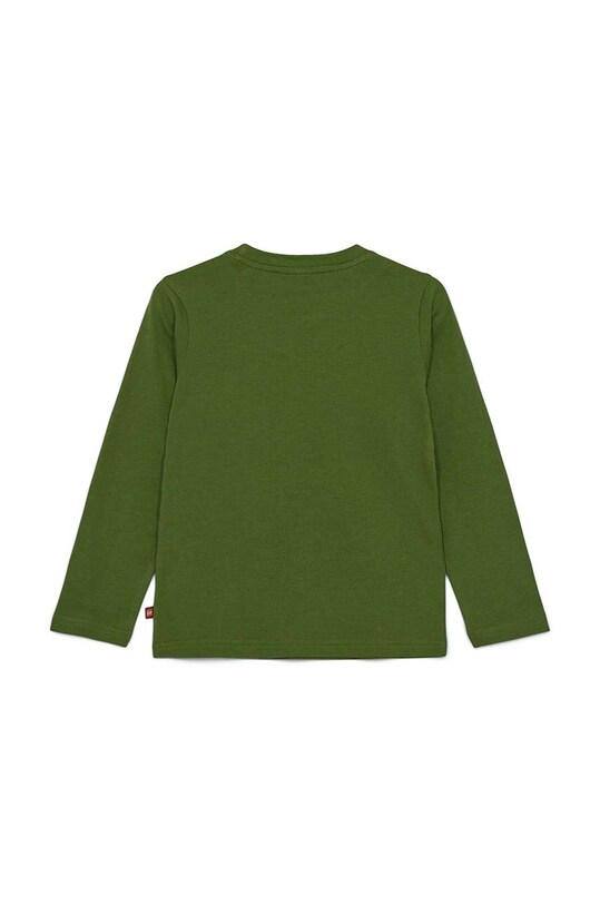 Lego longsleeve bawełniany dziecięcy 12011097 zielony ZS24