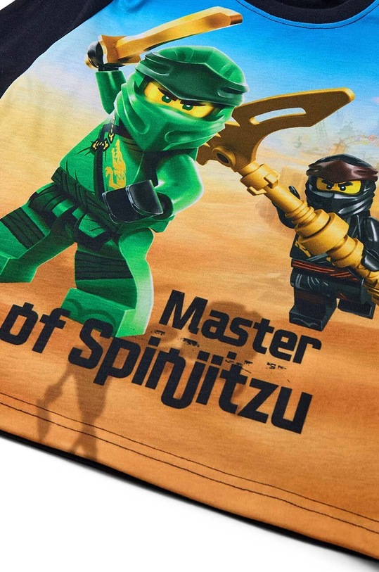 Хлопчик Дитячий бавовняний лонгслів Lego 12011152 чорний