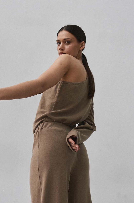 Abbigliamento MUUV. longsleeve con aggiunta di cotone MEU LAINE asym.longslee.MEU.LAINE marrone