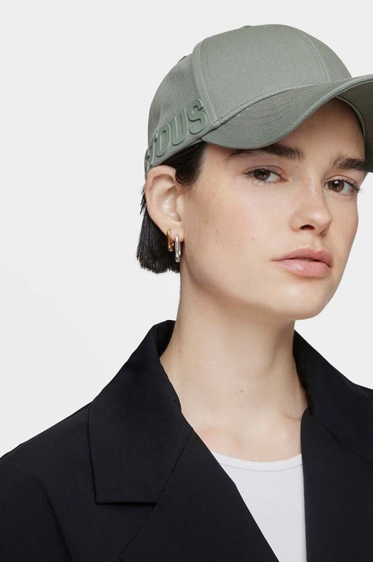 Akcesoria Tous czapka z daszkiem bawełniana Motif 2002040048 zielony