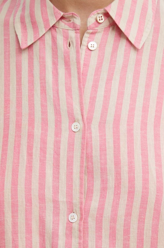 Lněná košile Mos Mosh 159640 růžová