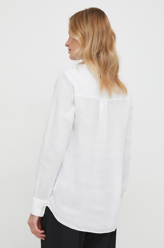 Odzież Mos Mosh koszula lniana 160230 biały