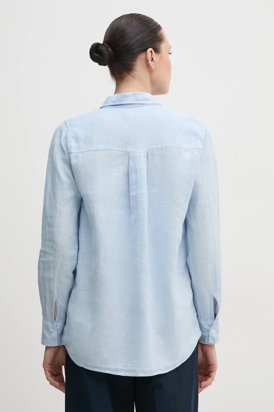 Odzież Mos Mosh koszula lniana 160230 niebieski