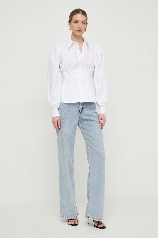 Silvian Heach camasa din bumbac GPP24376CA alb ZS24