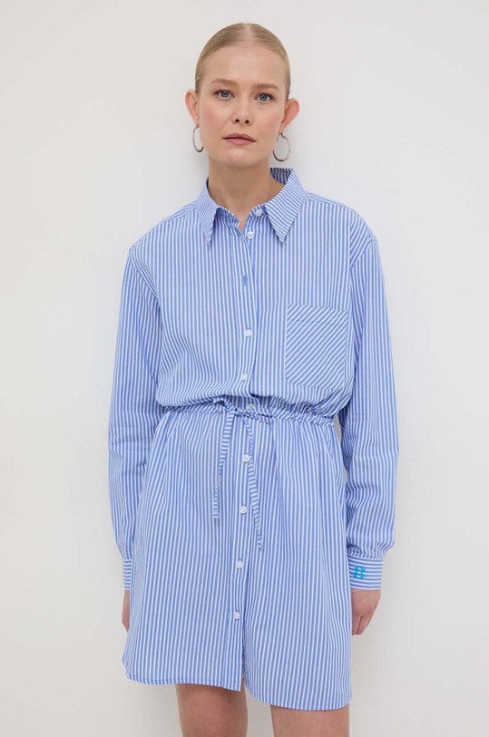 Pamučna košulja Silvian Heach GPP24092CA plava ZS24