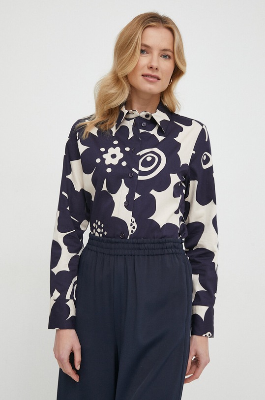 Seidensticker koszula bawełniana granatowy 60.136001