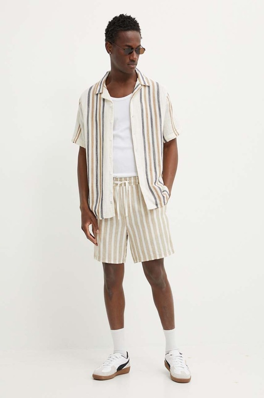 Solid camasa din bumbac 21108156.130401 bej ZS24