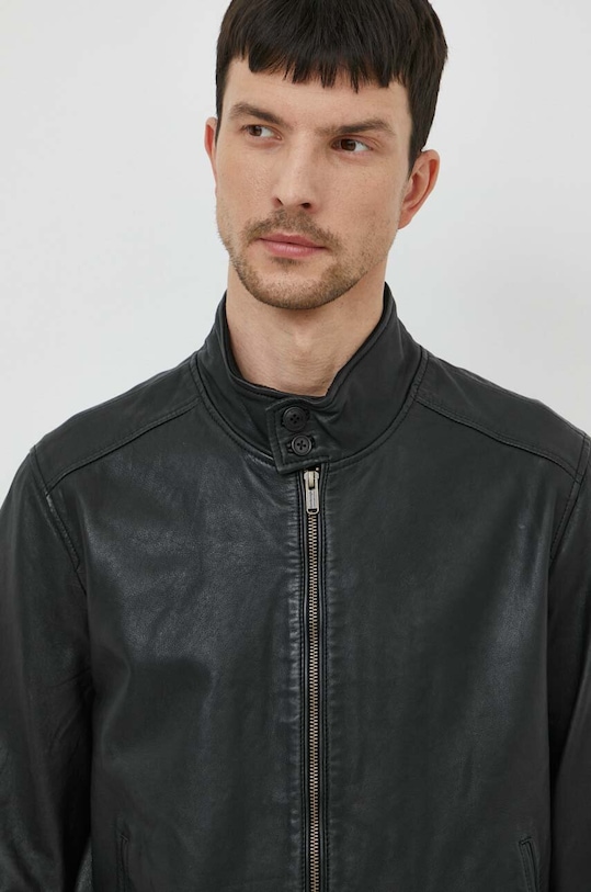 Bomboogie kurtka skórzana czarny JMFRIZPLGS4