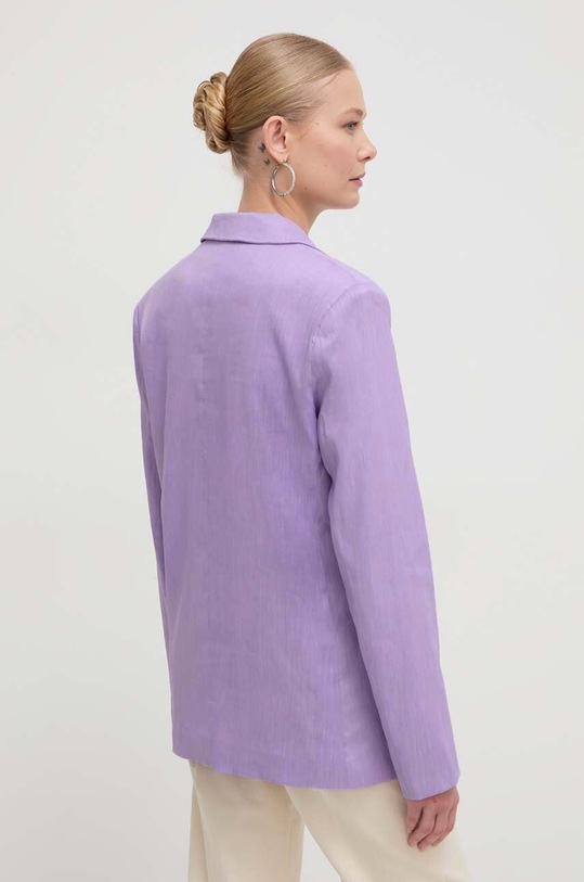 Дрехи Ленено сако Silvian Heach GPP24142GC виолетов