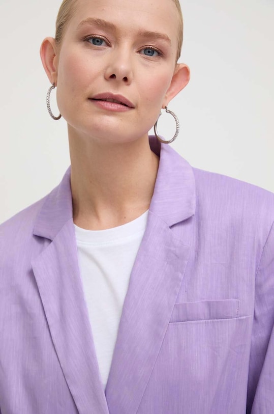 Ленено сако Silvian Heach виолетов GPP24142GC