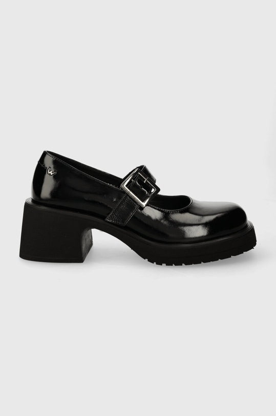 Wojas czółenka skórzane 5-8 cm czarny 3509131