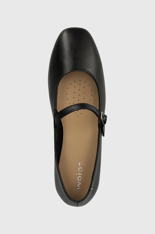 Wojas baleriny skórzane czarny 4402951