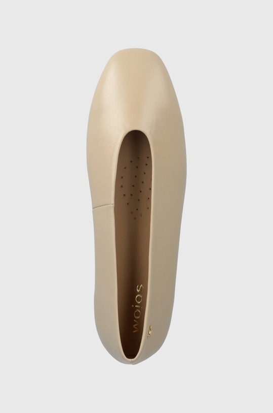 Wojas baleriny skórzane beżowy 4403054