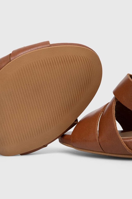 Kožené sandály Wojas 7604553 7604553 hnědá