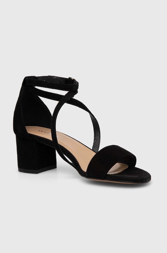 Semišové sandály Wojas 7605861 7605861 černá ZS24