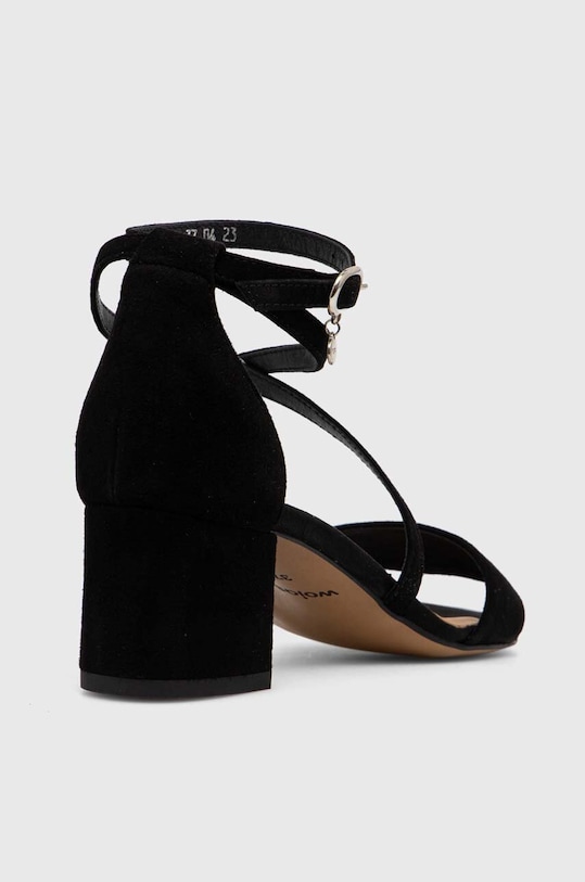 Boty Semišové sandály Wojas 7605861 7605861 černá