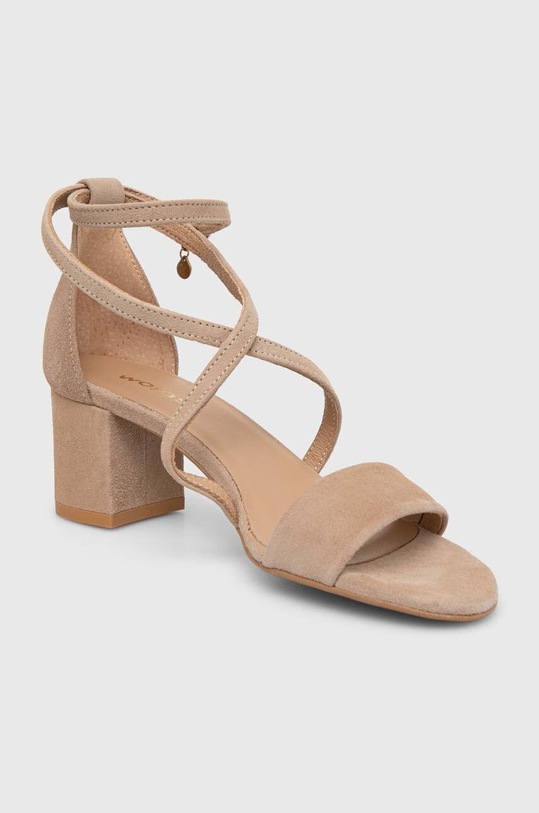 Semišové sandále Wojas 7605864 7605864 béžová ZS24