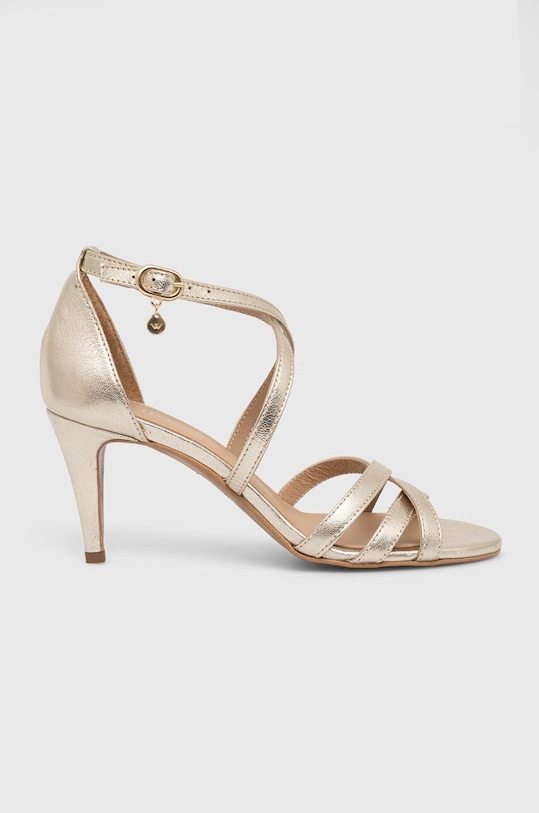 Wojas sandały skórzane 7606458 7606458 złoty ZS24