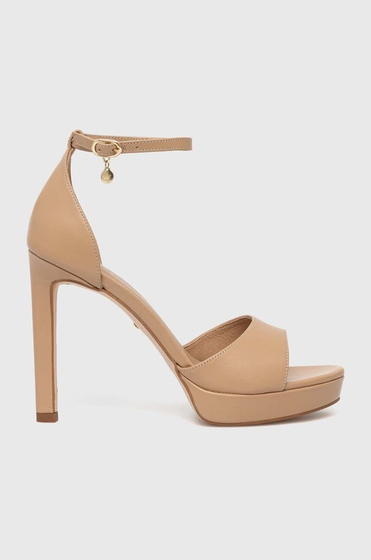 Kožené sandále Wojas 7615250 7615250 béžová ZS24