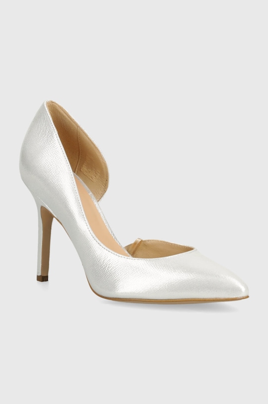 Semišové lodičky Wojas jehličkový stříbrná 3510559