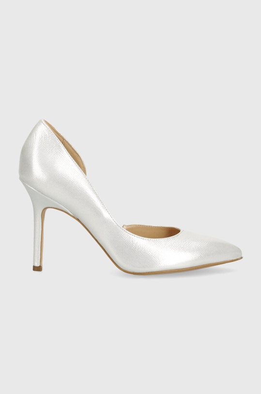 Semišové lodičky Wojas 3510559 stříbrná ZS24