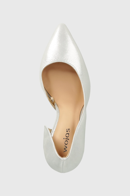 Semišové lodičky Wojas stříbrná 3510559