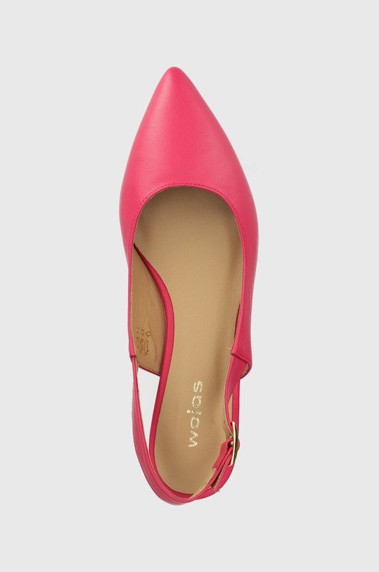 Wojas balerini de piele roz 4402355