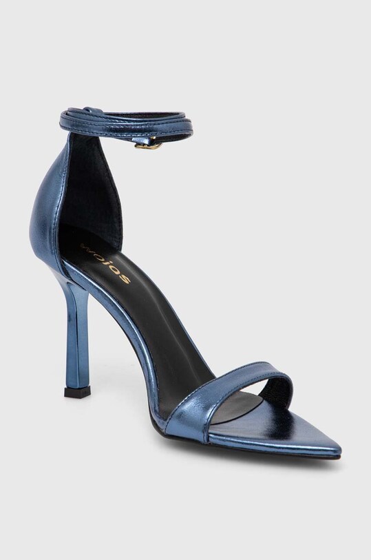 Wojas sandali in pelle blu 7616456