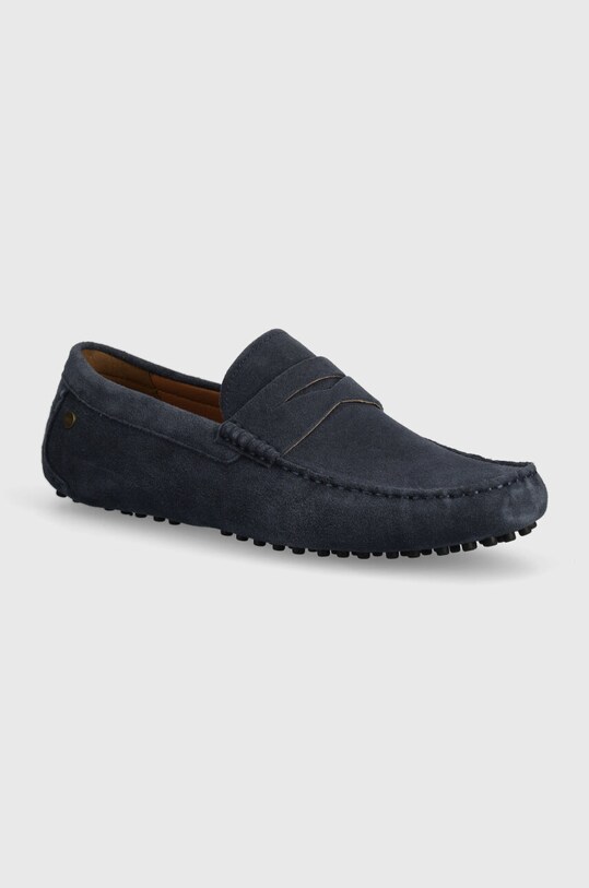 GOE mocasini din piele intoarsa piele întoarsă bleumarin NN1N4015
