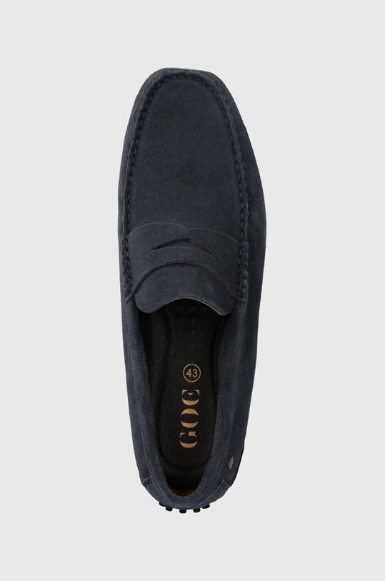 GOE mocasini din piele intoarsa bleumarin NN1N4015