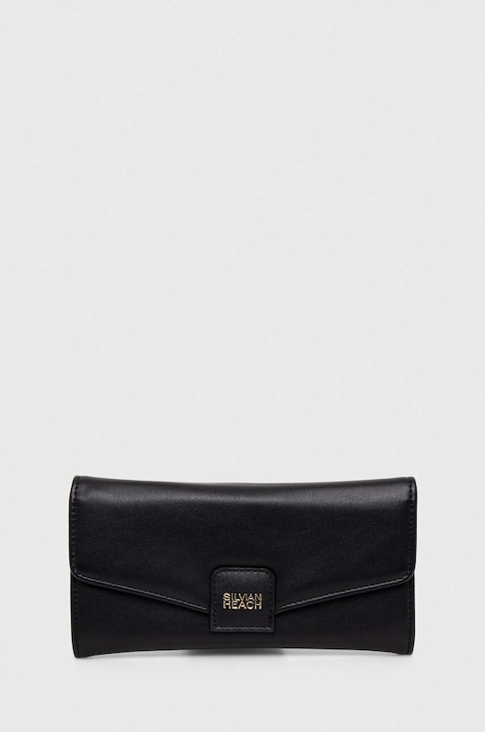Silvian Heach portofel imitatie de piele negru RCP24043PF