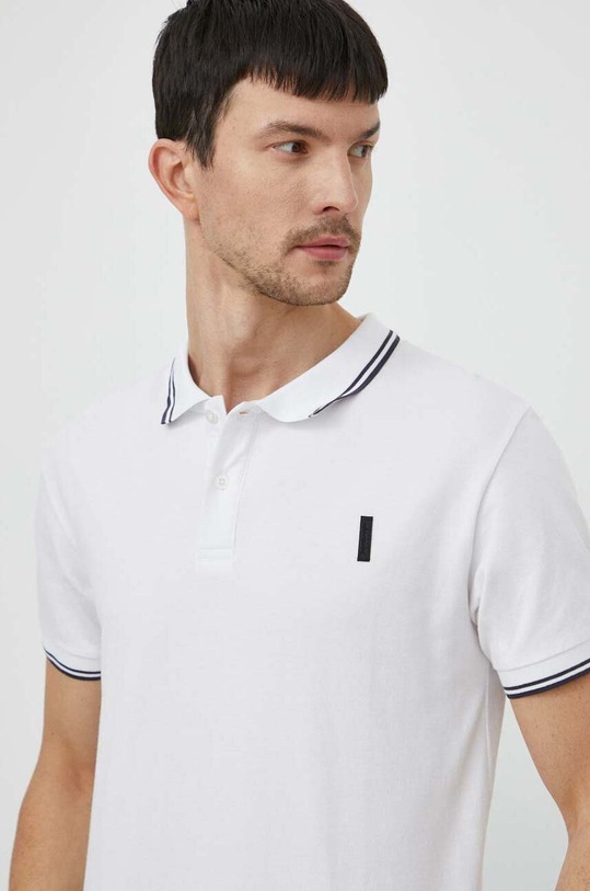 Bomboogie polo z elastanem biały TM7999TPQX