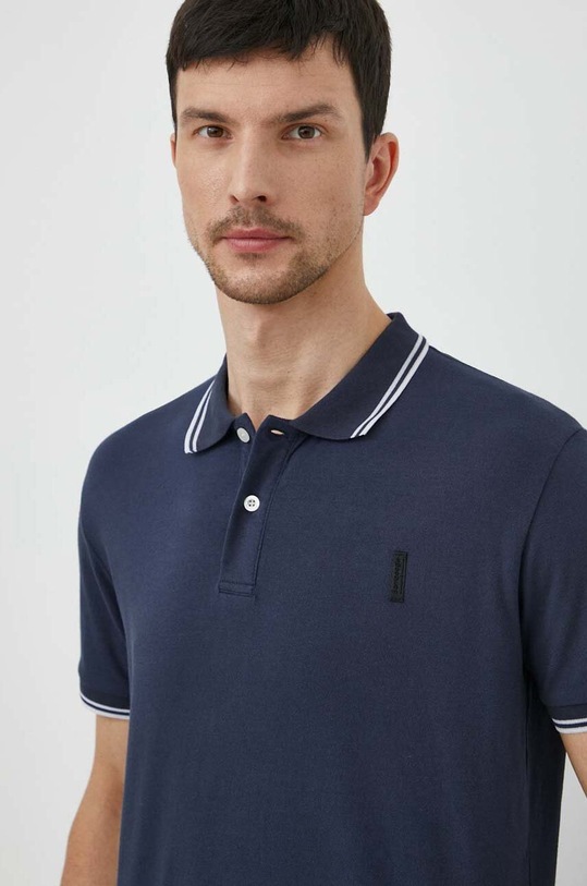 Bomboogie polo z elastanem niebieski TM7999TPQX
